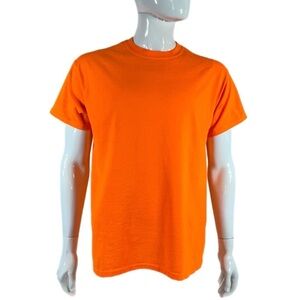 Gildan Dry Blend Men’s Safety Orange Short Sleeve Tee